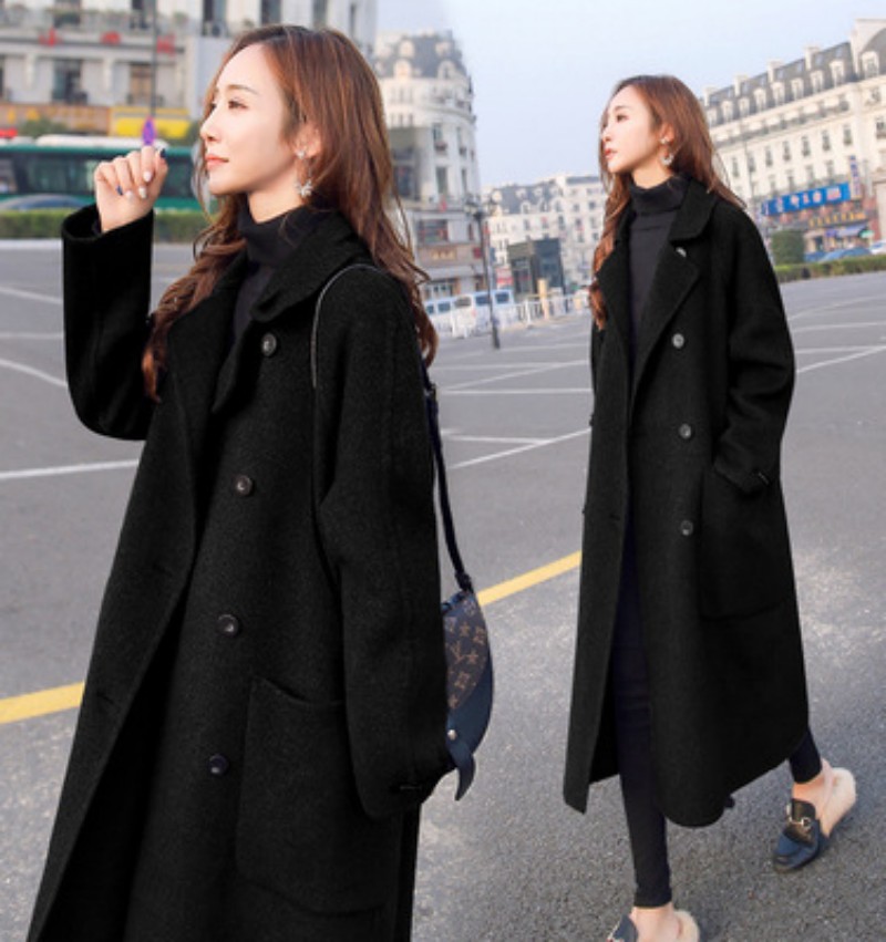 Autumn / Winter New Popular Long Knee-length Gray Thickened