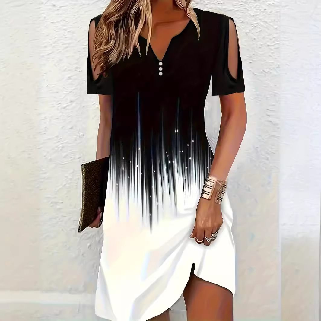 casual summer knee length dresses short summer dress white Knee Length Casual Wedding Dresses Beaded Short Summer Wedding Dresses AWD1033